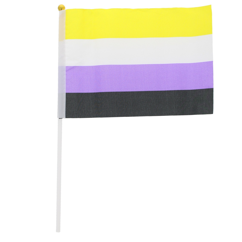 Zac's Alter Ego - Handheld Non-Binary 30 x 16.5cm Flagge - Mehrfarben
